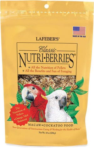 Lafeber Classic Nutri-Berries Macaw Bird Food 10Oz - Pet Totality