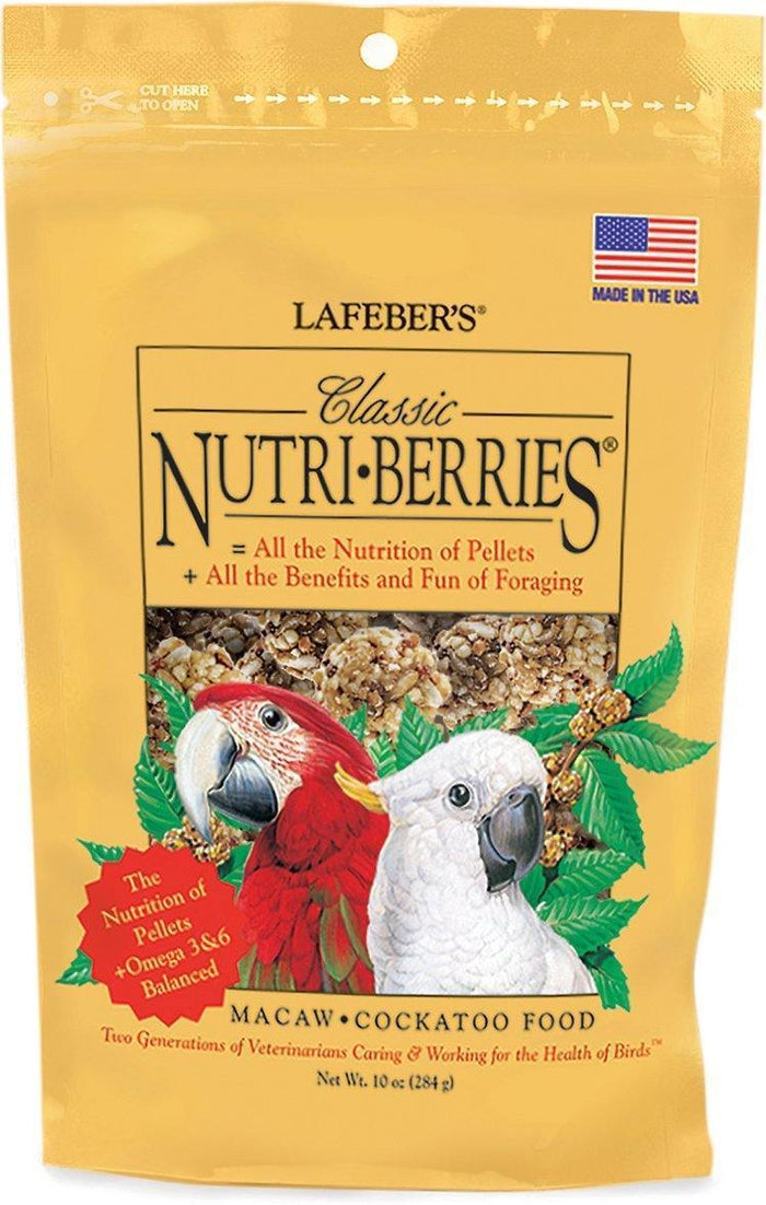Lafeber Classic Nutri-Berries Macaw Bird Food 10Oz