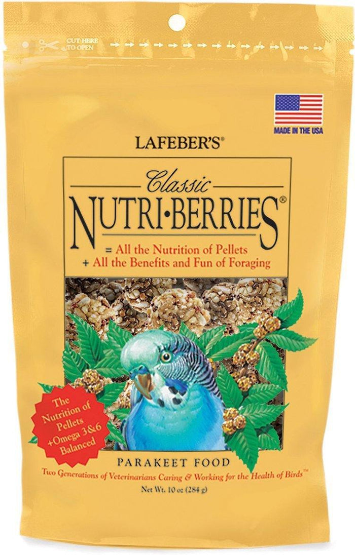 Lafeber Classic Nutri-Berries Parakeet Bird Food 10Oz