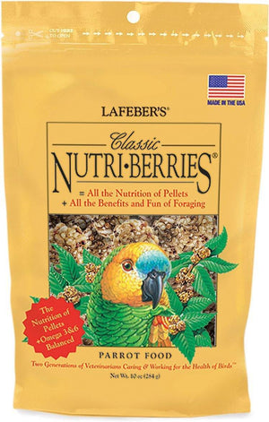 Lafeber Classic Nutri-Berries Parrot Bird Food 10Oz - Pet Totality
