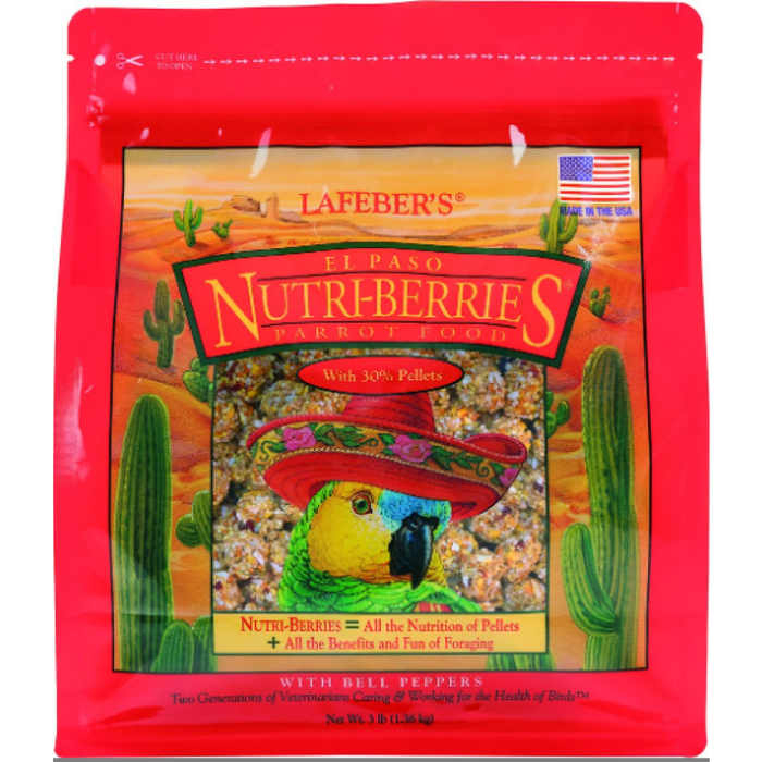 Lafeber Nutri-Berries El Paso 3 Lbs Parrot