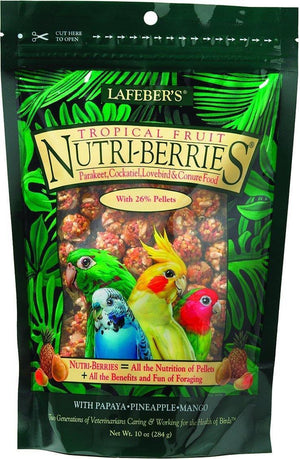 Lafeber Nutri-Berries Tropical Fruit Cockatiel 10Oz - Pet Totality
