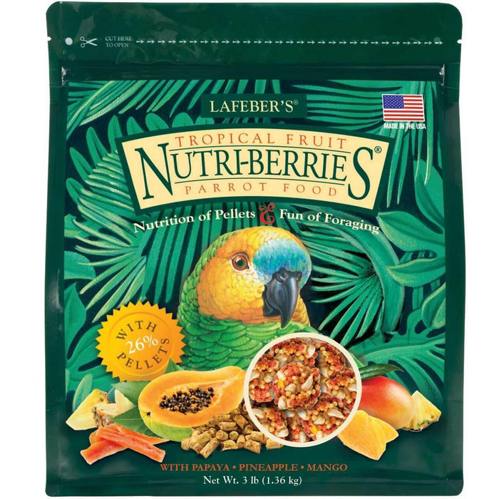 Lafeber Nutri-Berries Tropical Fruit Parrot 3Lb