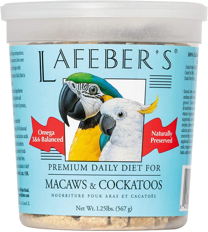 Lafeber Premium Diet Macaw/Cockatoo Pellets 1.25Lb