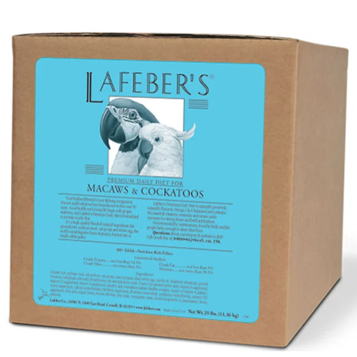 Lafeber Premium Diet Macaw/Cockatoo Pellets 25Lb