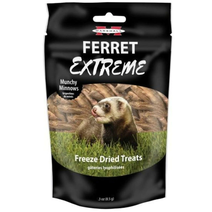 Marshall Ferret Extreme Munchy Minnow Freeze Dried Treats .3Oz