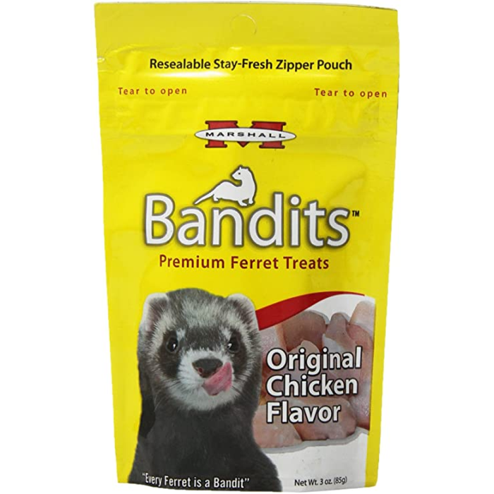 Marshall Pet Bandits Ferret Treat, Chicken, 3Oz