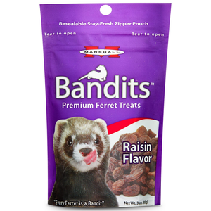 Marshall Pet Bandits Ferret Treat, Raisin, 3Oz - Pet Totality