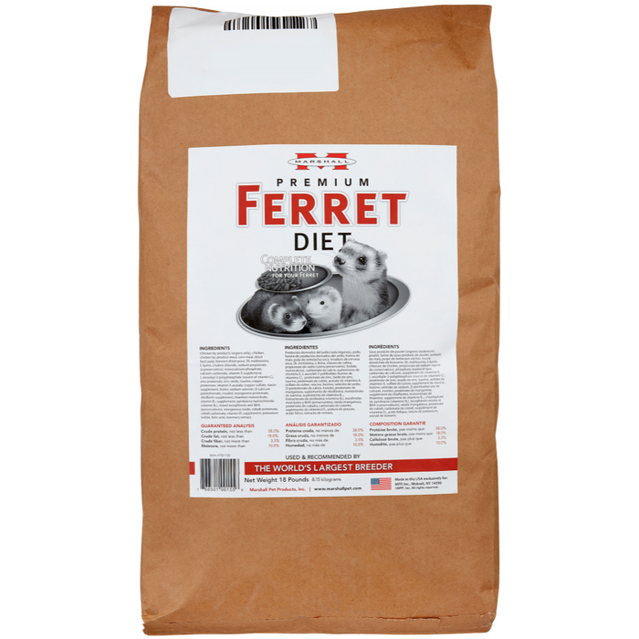 Marshall Premium Ferret Diet 18Lb