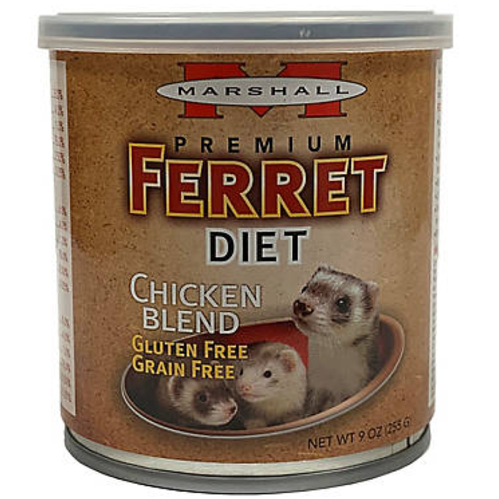 Marshall Premium Ferret Diet Chicken Blend Canned 9Oz
