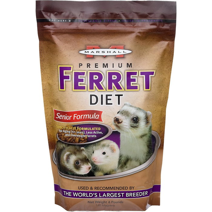 Marshall Premium Ferret Diet Senior Formula 4Lb Bag