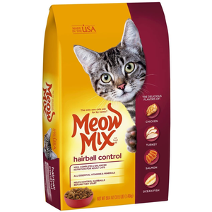 Meow Mix Hairball Dry Cat Food 3.15Lb - Pet Totality
