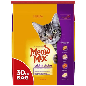 Meow Mix Original Dry Cat Food 30Lb - Pet Totality