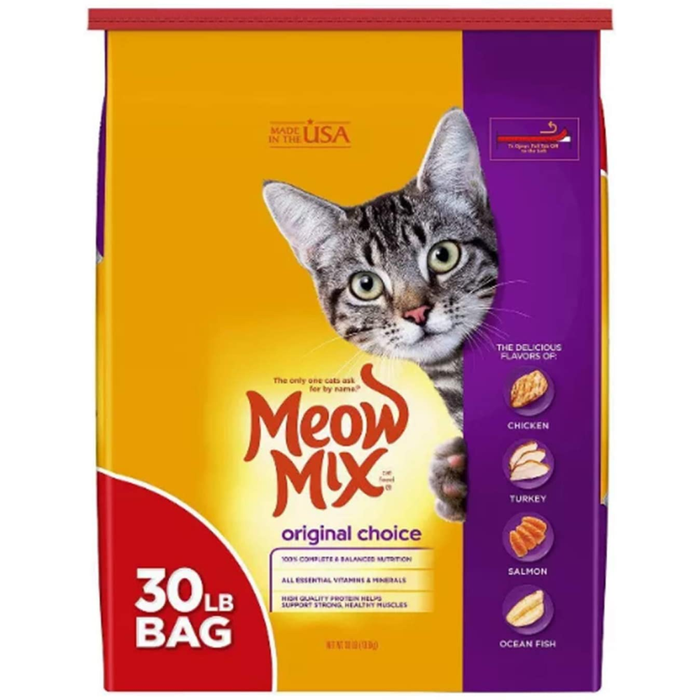 Meow Mix Original Dry Cat Food 30Lb