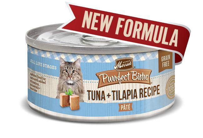 Merrick Cat Purrfect Bistro Pate Tuna & Tilapia 5.5Oz