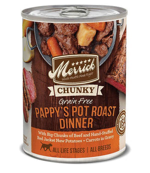 Merrick Dog Chunky Pappy Pot Roast 12.7Oz - Pet Totality