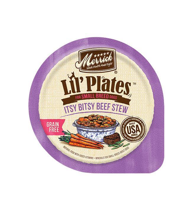 Merrick Dog Lil Plates Small Breed Itsy Bitsy Beef Stew 3.5Oz (Case Of 12)