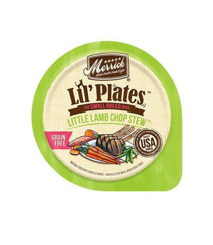 Merrick Dog Lil Plates Small Breed Little Lamb Chop Stew 3.5Oz (Case Of 12) - Pet Totality