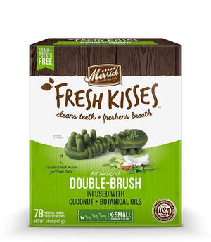 Merrick Fresh Kisses Coconut Oil For Extra Small Dogs (7-17 Lbs) 24Oz - Pet Totality