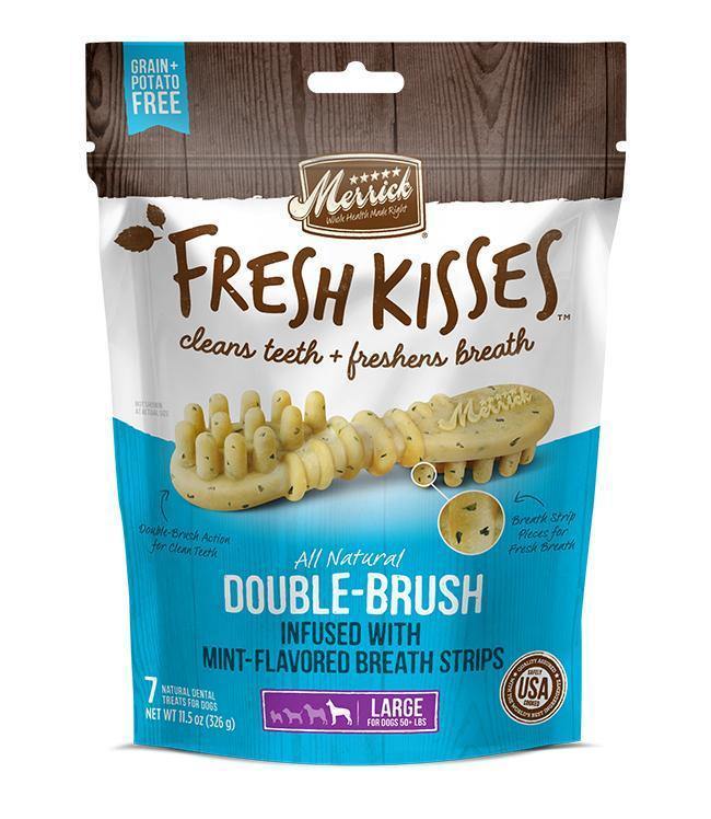 Merrick Fresh Kisses Mint Breath Strips For Large Dogs (70+ Lbs) 11.7Oz