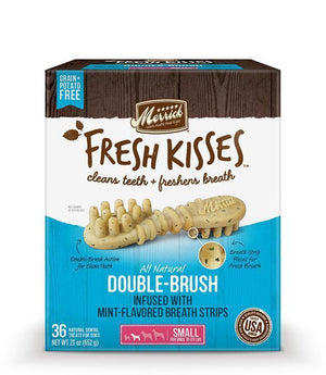 Merrick Fresh Kisses Mint Breath Strips For Small Dogs (17-30 Lbs) 23Oz - Pet Totality