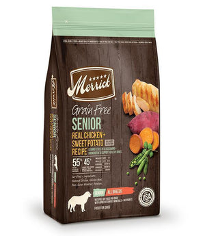 Merrick Grain Free Senior Real Chicken And Sweet Potato Recipe 12Lb - Pet Totality