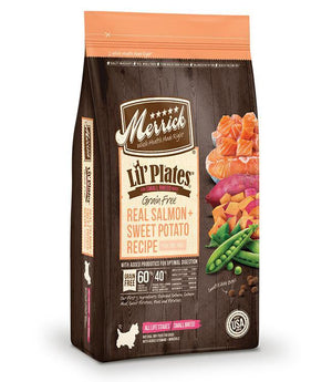 Merrick Lil Plates Grain Free Real Salmon And Sweet Potatoes Recipe 12Lb - Pet Totality