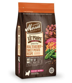 Merrick Lil Plates Grain Free Real Texas Beef And Sweet Potato Recipe 12Lb - Pet Totality