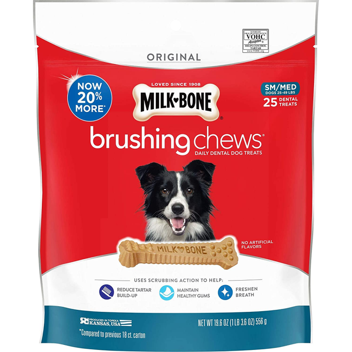Milk-Bone Brushing Chews Dog Treat Small/Medium 19.6Oz