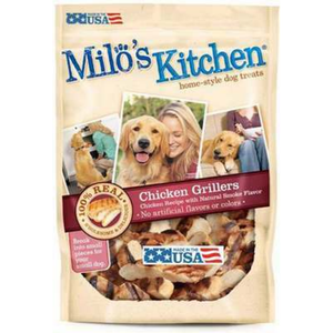 Milos Kitchen Chicken Grillers Dog Treat 2.7Oz - Pet Totality