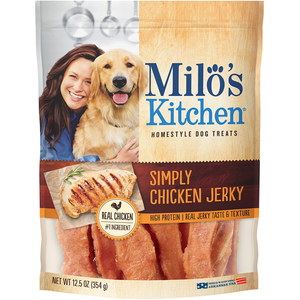Milos Kitchen Simply Chicken Jerky Dog Treat 12.5Oz - Pet Totality