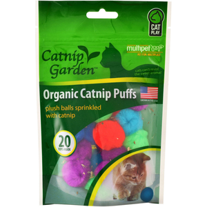 Multipet Catnip Garden Catnip Puffs 20 Count Bag - Pet Totality