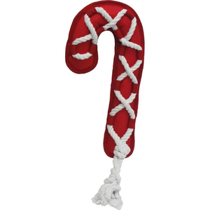 Multipet Cross-Ropes Holiday Candy Cane  12 Inches - Pet Totality