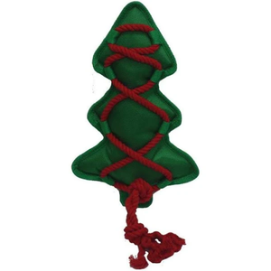 Multipet Cross-Ropes Holiday Christmas Tree 12 Inches - Pet Totality