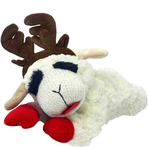 Multipet Mini Lamb Chop With Reindeer Antlers - Pet Totality
