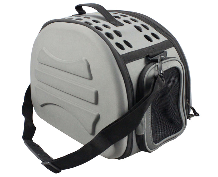 Narrow Shelled Lightweight Collapsible Military Grade Transportable Designer Pet Carrier