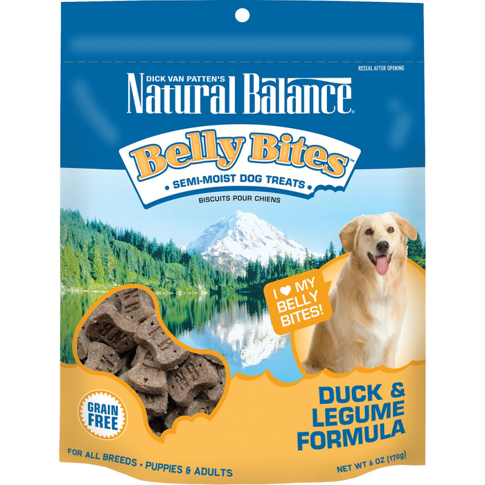 Natural Balance Belly Bites Duck & Legume Treat 6Oz