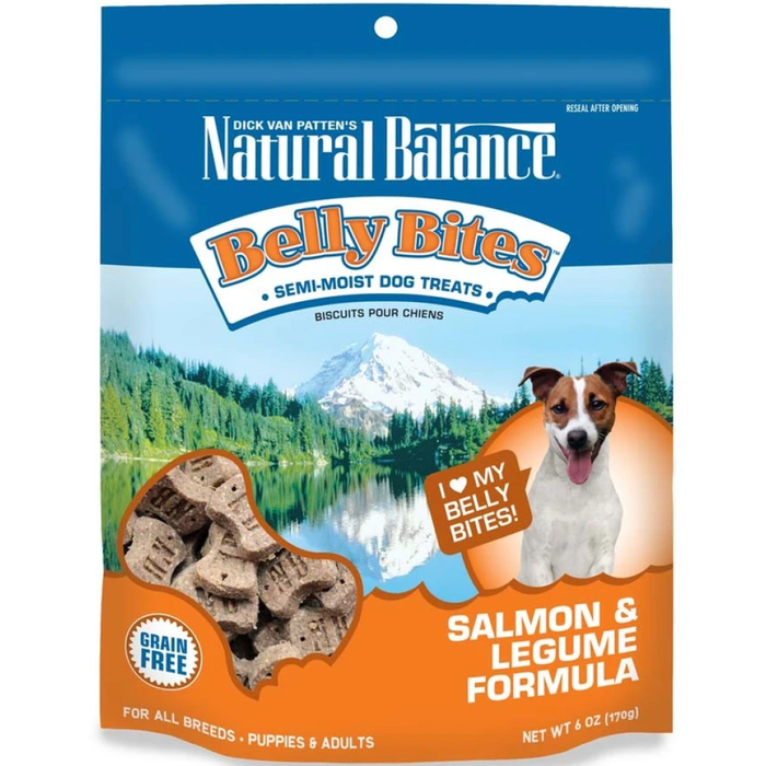 Natural Balance Belly Bites Salmon & Legume Treat 6Oz