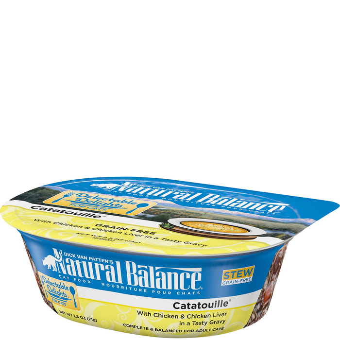 Natural Balance Delectable Delights Catatouille Cat Stew 2.5Oz Tub