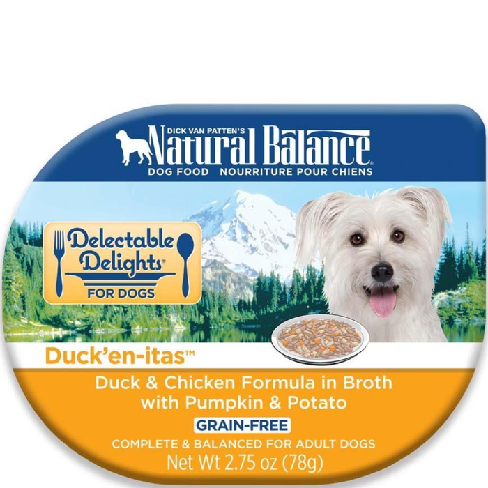 Natural Balance Delectable Delights Duck'En-Itas In Broth Dog Food 24Ea/2.75Oz
