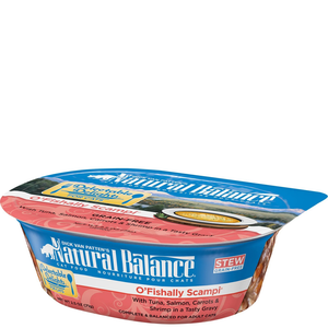 Natural Balance Delectable Delights O'Fishally Scampi Cat Stew 2.5Oz Tub - Pet Totality