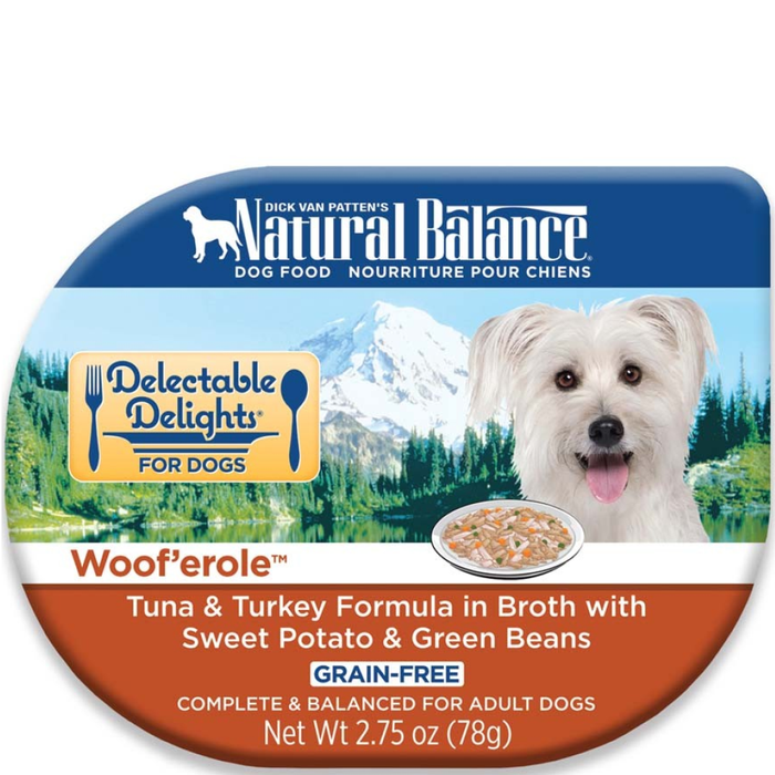 Natural Balance Delectable Delights Woof'Erole In Broth Dog Food 24Ea/2.75Oz