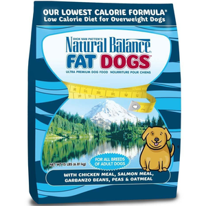 Natural Balance Fat Dogs Chicken & Salmon Formula Low Calorie Dry Dog Food 15Lbs - Pet Totality