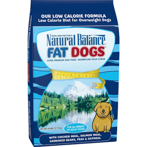 Natural Balance Fat Dogs Chicken & Salmon Formula Low Calorie Dry Dog Food 28Lbs - Pet Totality