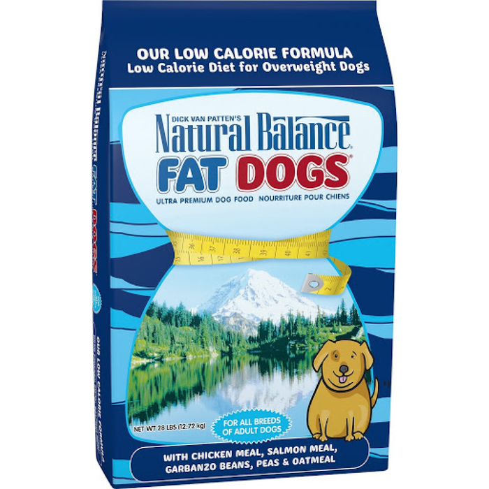 Natural Balance Fat Dogs Chicken & Salmon Formula Low Calorie Dry Dog Food 28Lbs