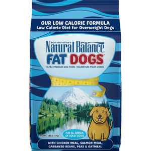 Natural Balance Fat Dogs Chicken & Salmon Formula Low Calorie Dry Dog Food 5Lbs - Pet Totality