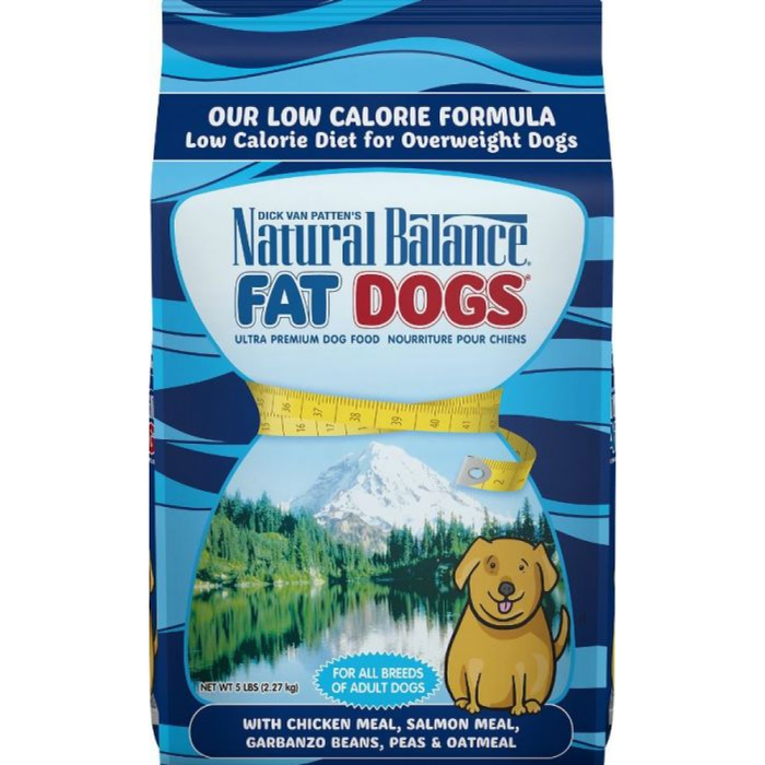 Natural Balance Fat Dogs Chicken & Salmon Formula Low Calorie Dry Dog Food 5Lbs