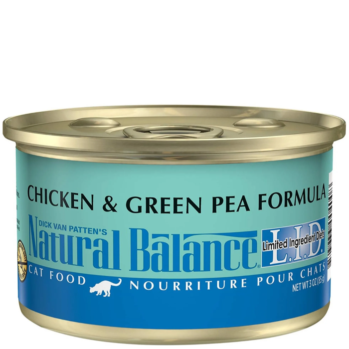 Natural Balance L.I.D. Chicken & Green Pea Formula Canned Cat Food 3Oz