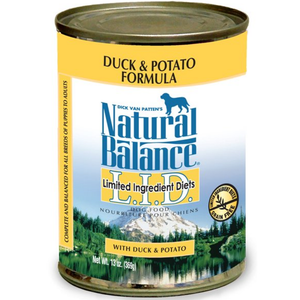 Natural Balance L.I.D. Duck & Potato Formula Canned Dog Food 13.2Oz - Pet Totality