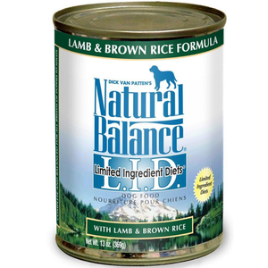 Natural Balance L.I.D. Lamb & Brown Rice Formula Canned Dog Food 13Oz - Pet Totality